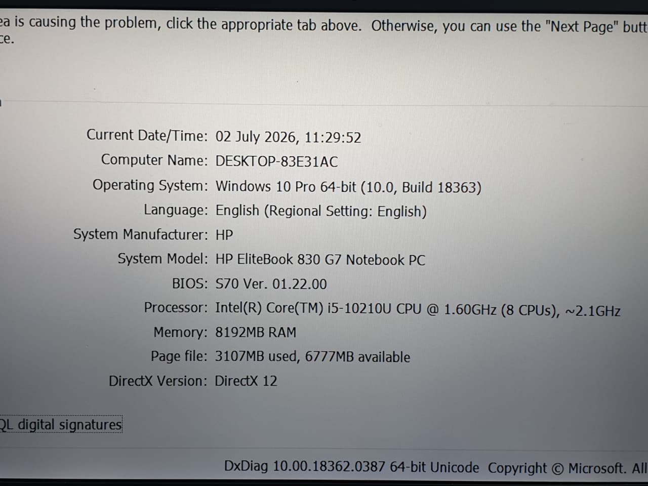 HP ELITEBOOK 830 G7